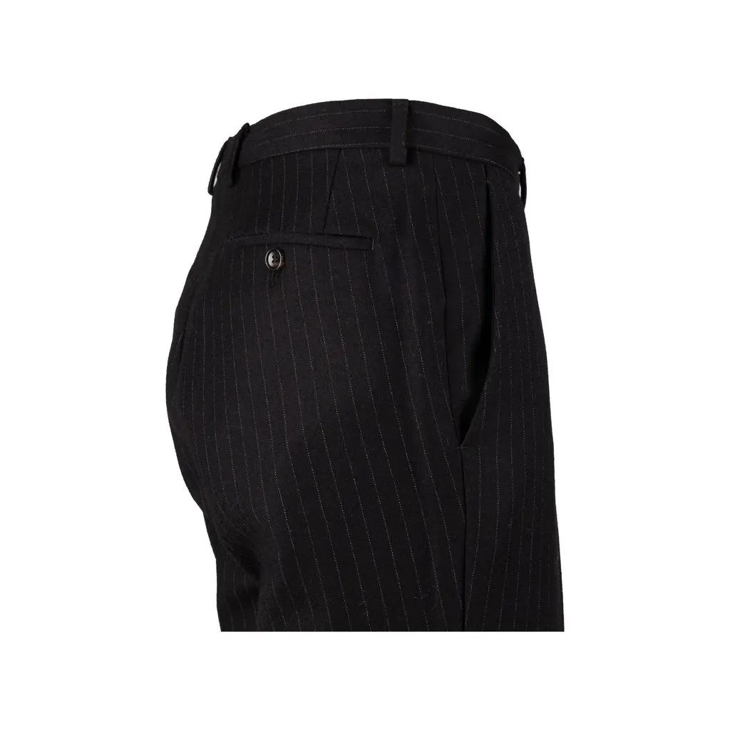 Gucci Pinstripe Pants - '10s Red Wool Good - Model View