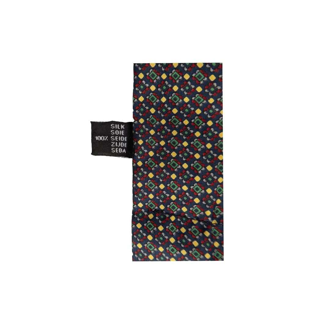 Unsigned Multipattern Foulard - '90s Red Silk Good - Model View