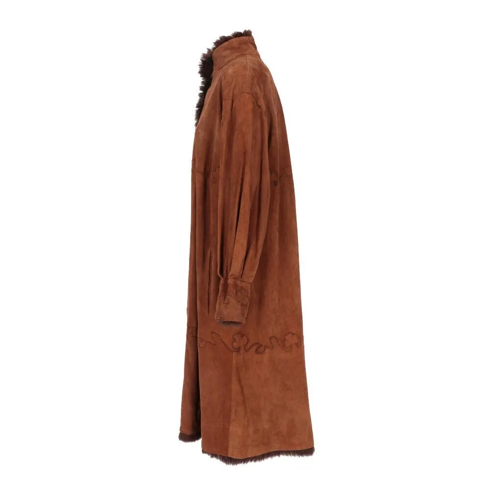 Fendi Brown Suit - '70s Brown Suede Good - Inside View