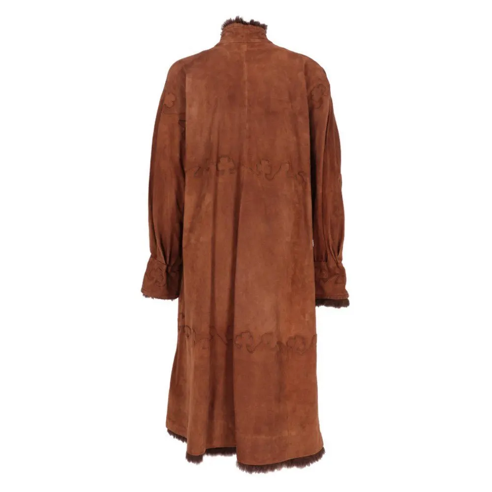 Fendi Brown Suit - '70s Brown Suede Good - Box View