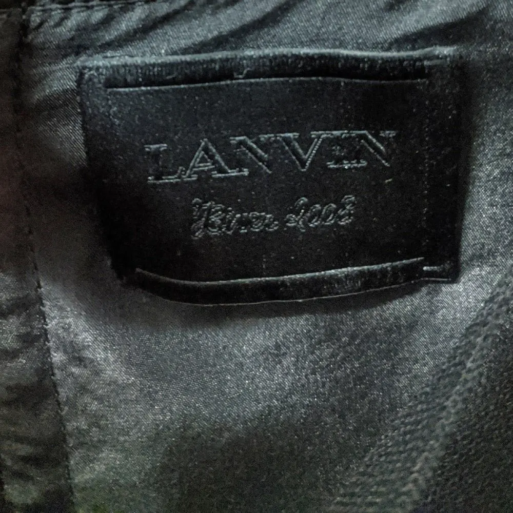 Lanvin Dark Blue Silk Dress - '00s Blue Silk Good - Box View