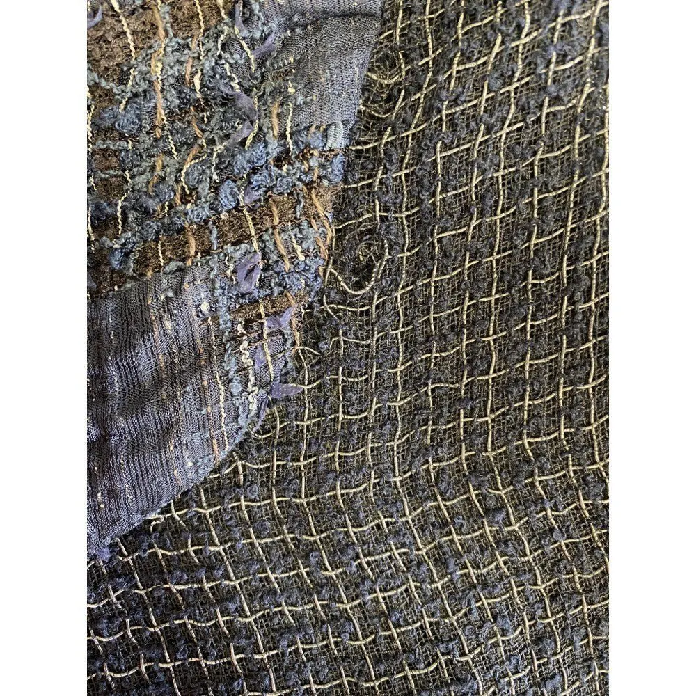 Chanel Blue Silk Top - '00s Blue Silk Good - Box View