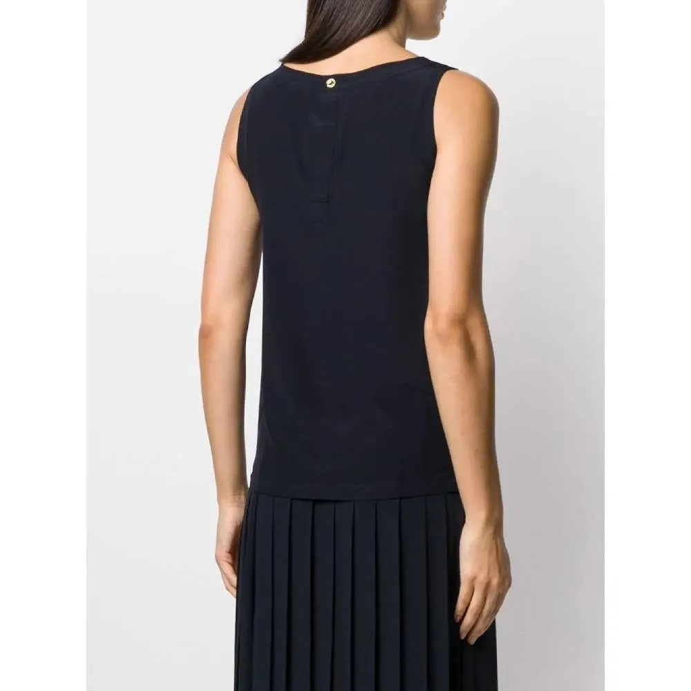 Chanel Blue Silk Top - '90s Blue Silk Good - Inside View