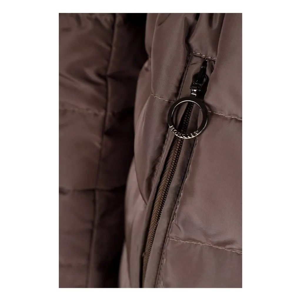 Moncler Down Jacket With Fur - '10s Brown Good - Box View