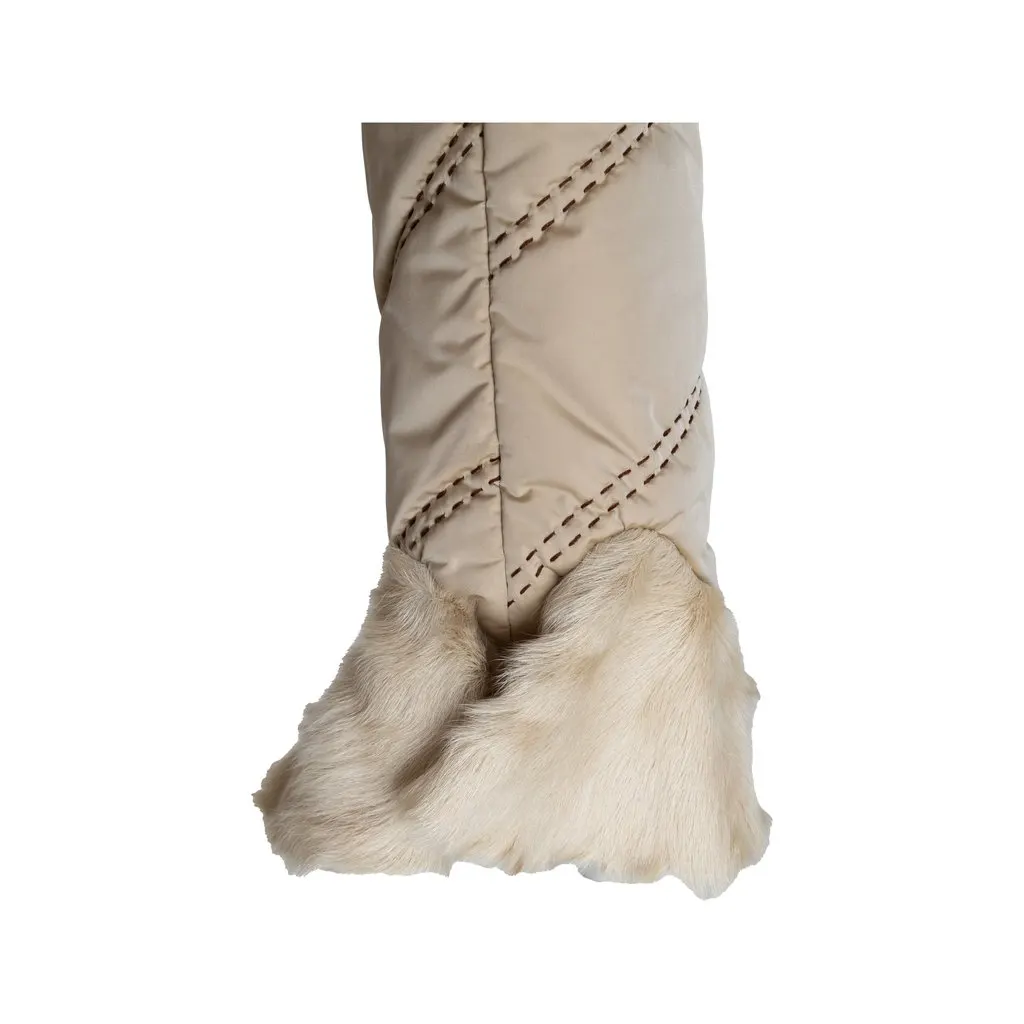 Unsigned Down Jacket With Fur - '10s Beige Good - Box View