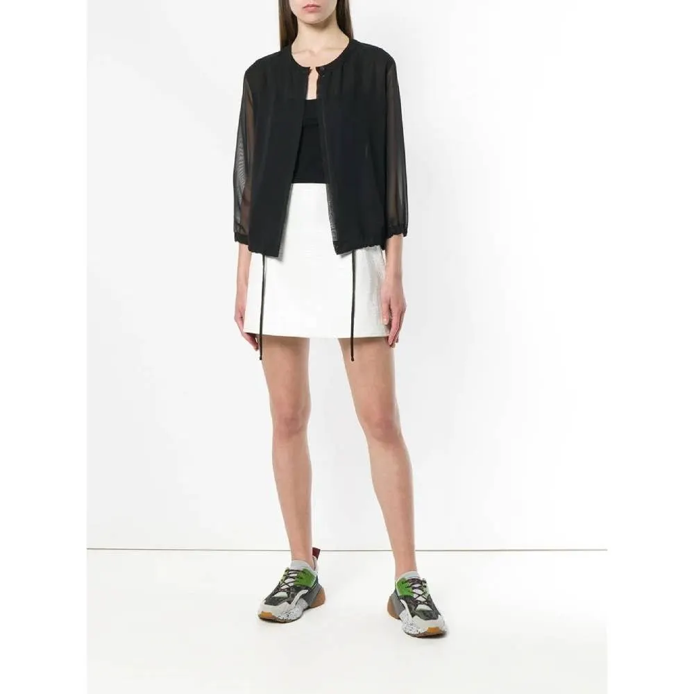 Chanel Black Semitransparent Blouse - '90s Black Good - Back View