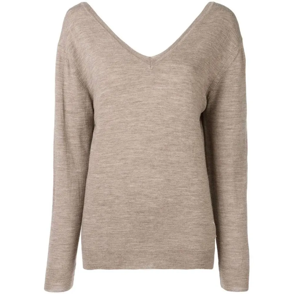 Maison Martin Margiela Beige Wool Sweater - '90s Beige Wool Good - Front View