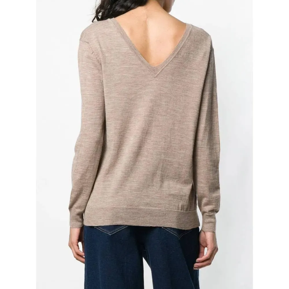 Maison Martin Margiela Beige Wool Sweater - '90s Beige Wool Good - Model View