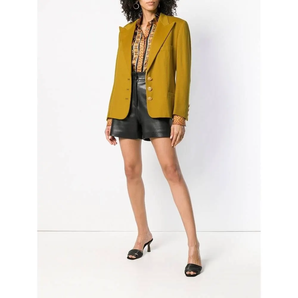 Gianni Versace Mustard Wool Jacket - '80s Red Wool Good - Box View
