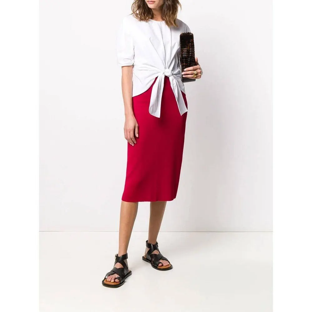 Céline Red Knitted Skirt - '90s Red Good - Box View