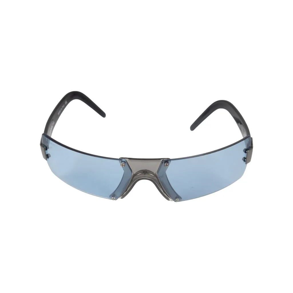 Chanel Shield Sunglasses - '90s Grey Good - Front View