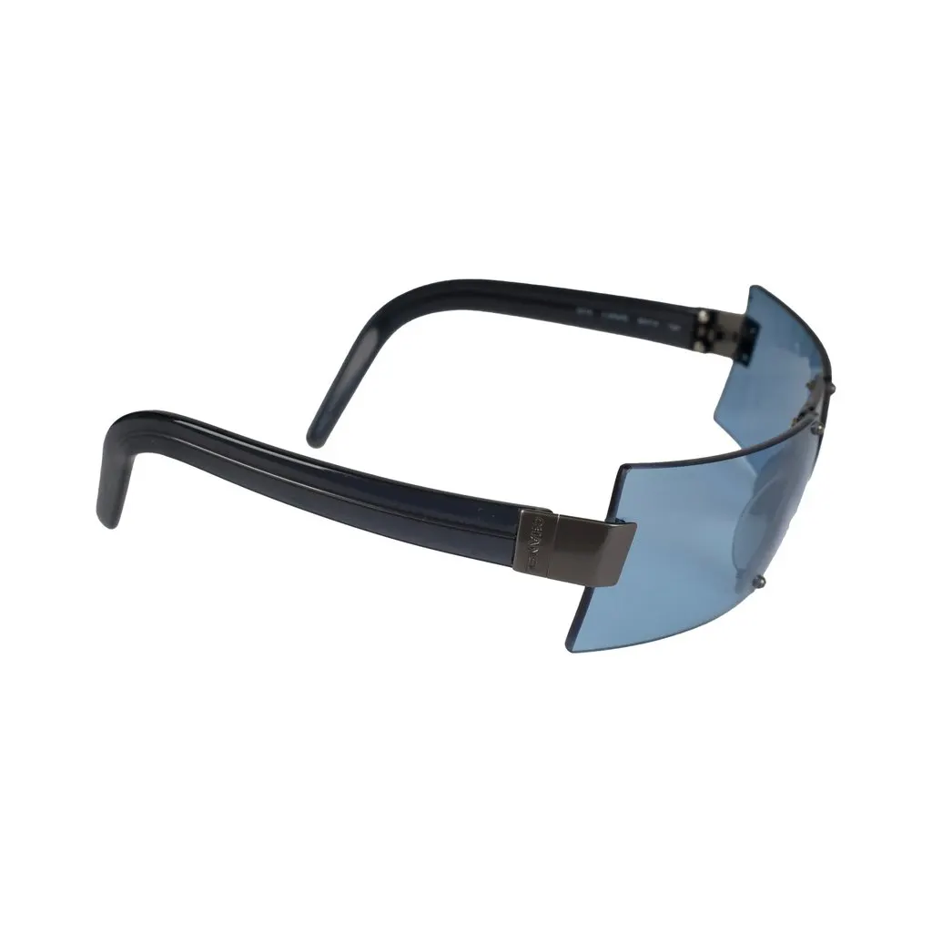 Chanel Shield Sunglasses - '90s Grey Good - Inside View