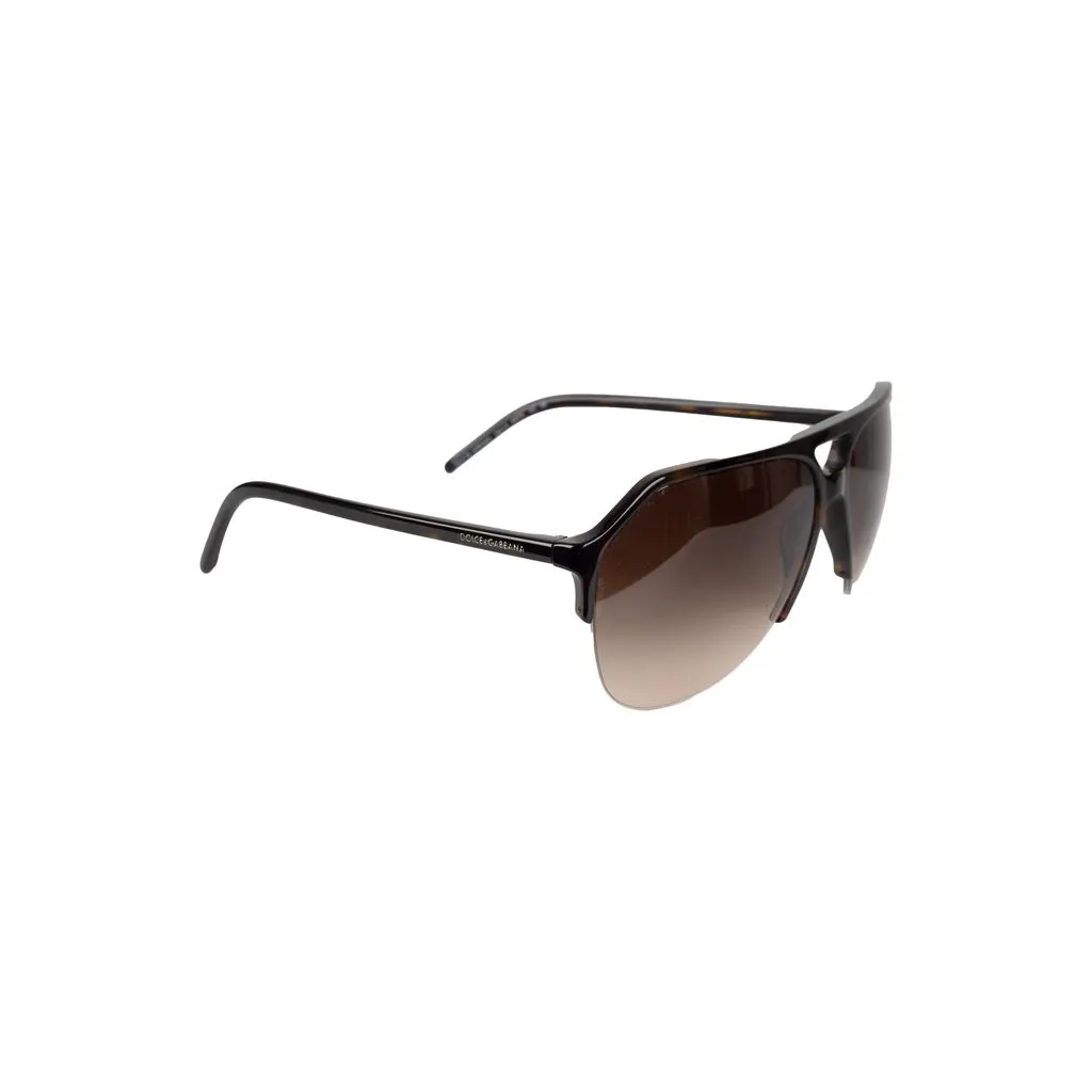Dolce & Gabbana Stefano Aviator Sunglasses - '10s Brown Good - Back View