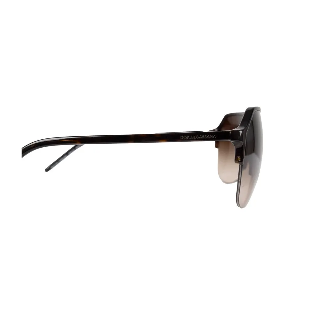 Dolce & Gabbana Stefano Aviator Sunglasses - '10s Brown Good - Inside View