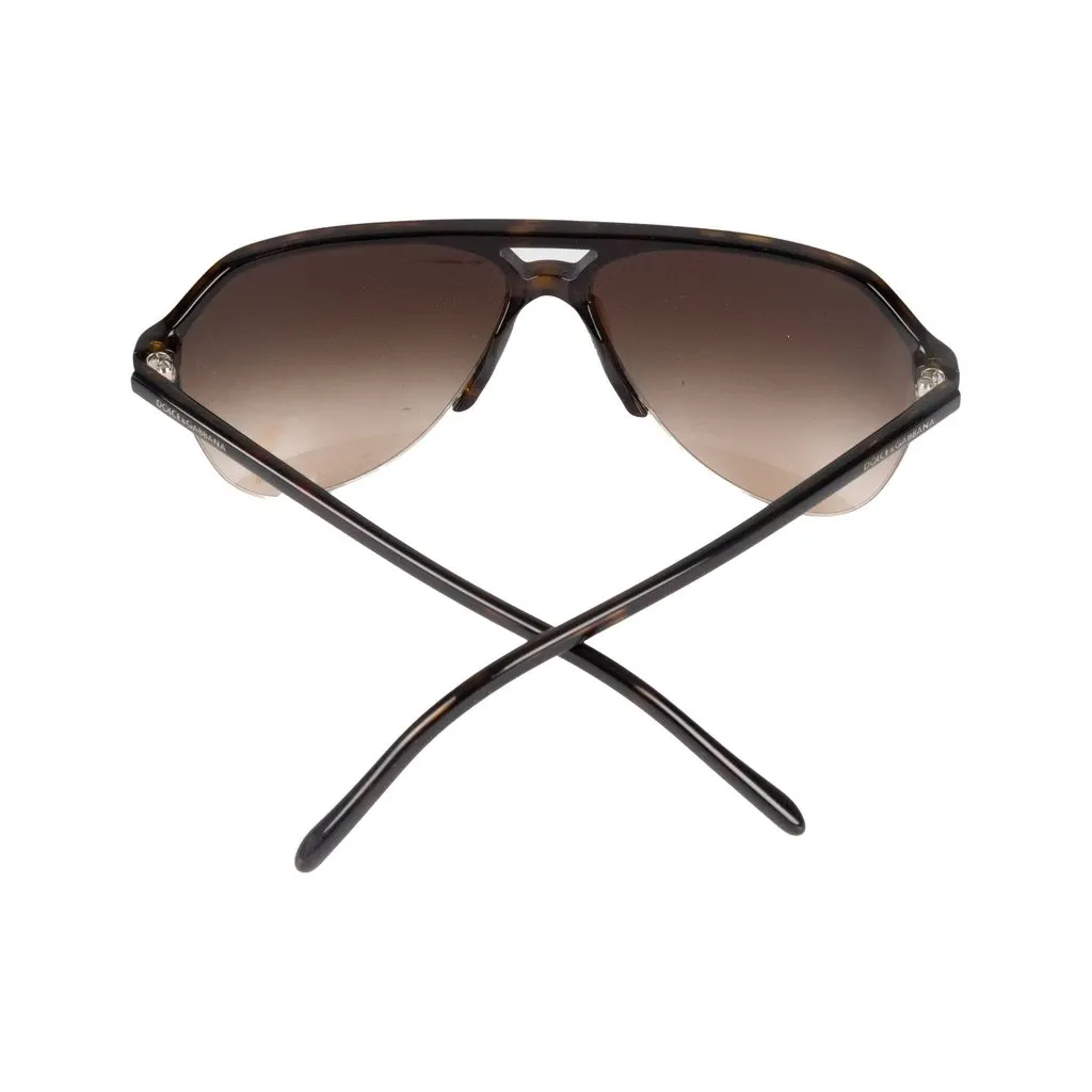 Dolce & Gabbana Stefano Aviator Sunglasses - '10s Brown Good - Model View
