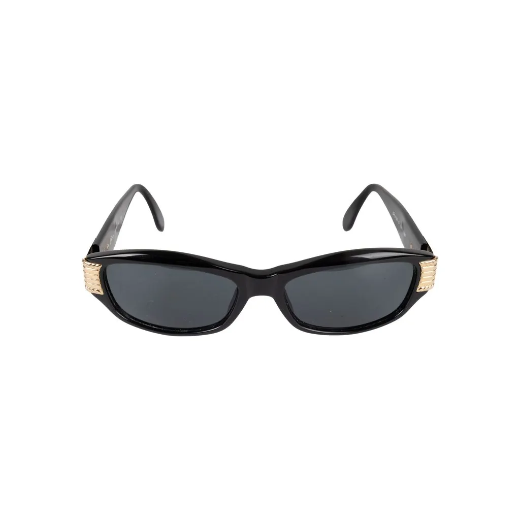 Genny Square Sunglasses - '10s Black Good - Front View
