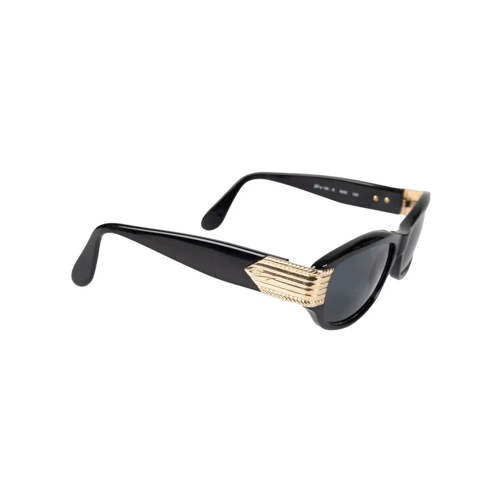 Genny Square Sunglasses - '10s Black Good - Back View
