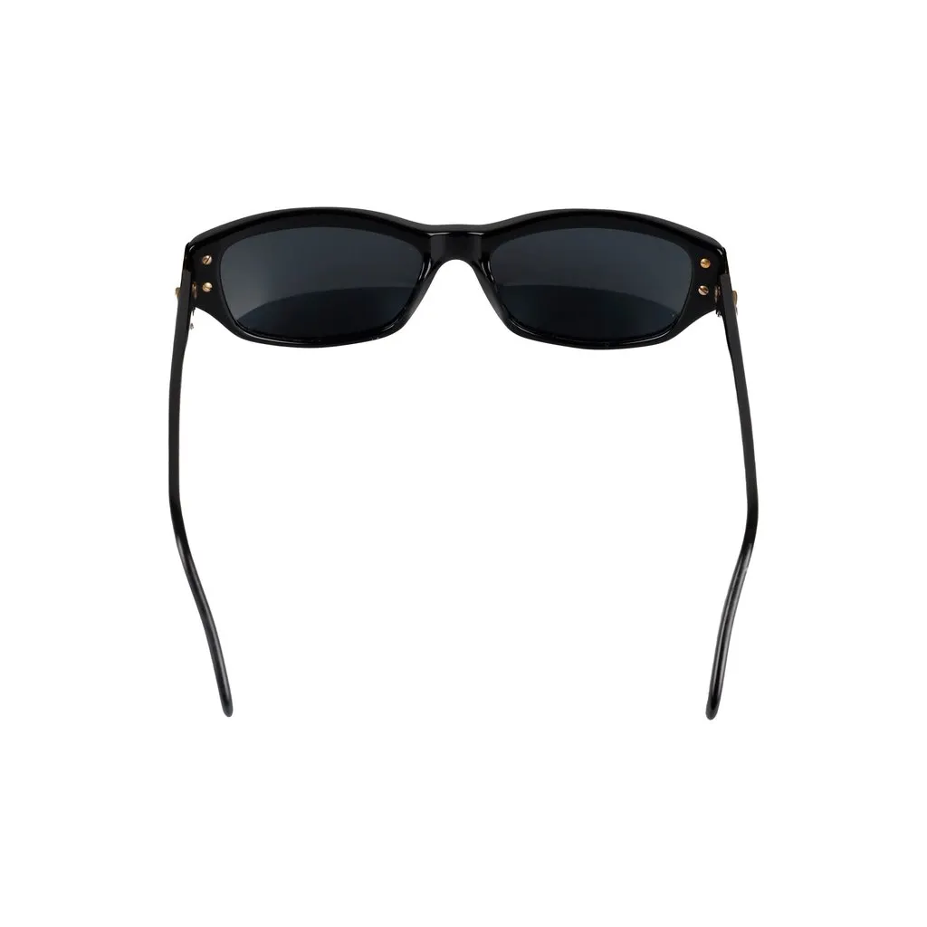 Genny Square Sunglasses - '10s Black Good - Model View