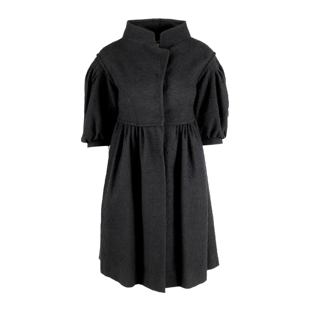 Moschino Balloon Sleeve Dress Coat - '10s Red Wool Good - Front View