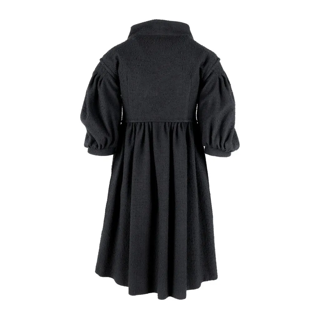 Moschino Balloon Sleeve Dress Coat - '10s Red Wool Good - Back View