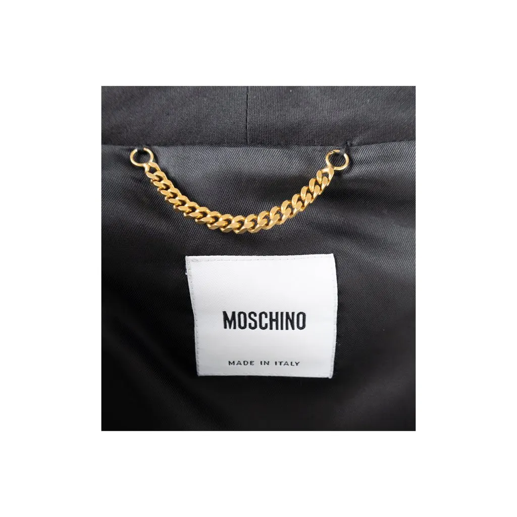 Moschino Balloon Sleeve Dress Coat - '10s Red Wool Good - Inside View