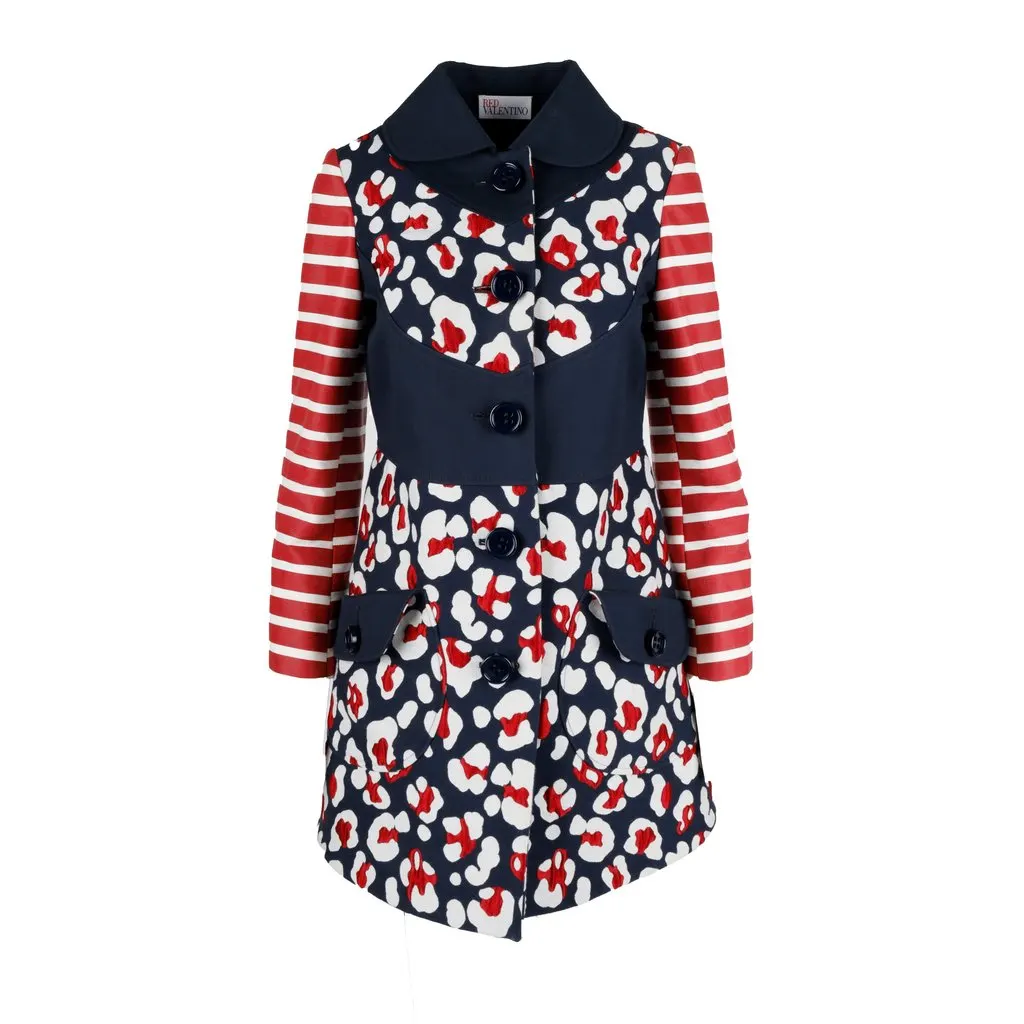 Valentino Printed Coat - '10s Red Cotton Good - Front View