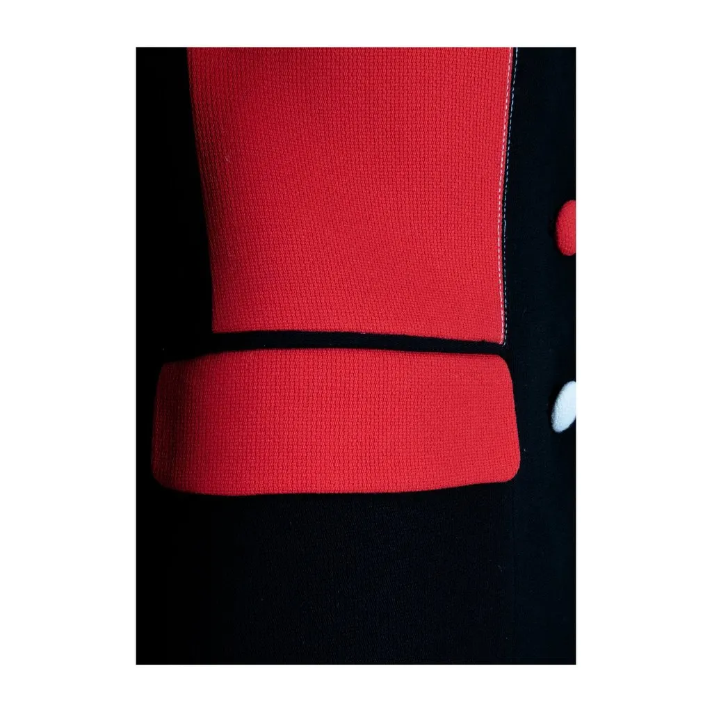 Unsigned Colorblock Jacket - '10s Black Wool Good - Model View