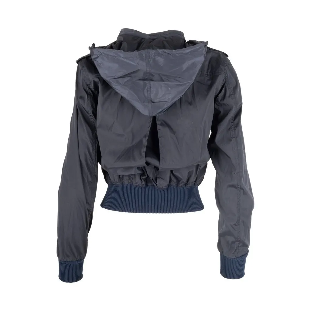 Moschino Cheap and Chic Fitted Windbreaker Jacket - '10s Red Good - Back View
