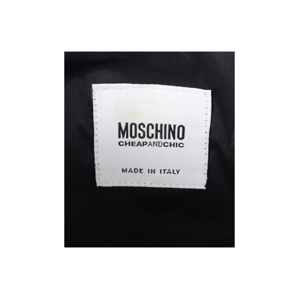 Moschino Cheap and Chic Fitted Windbreaker Jacket - '10s Red Good - Inside View