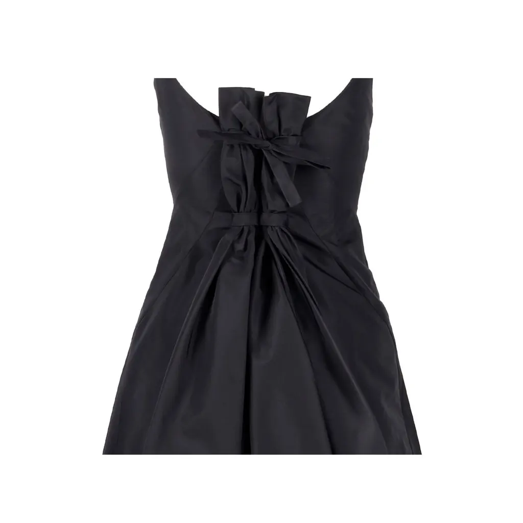 Moschino Silk Dress with Back Pleats - '10s MultiColor Silk Good - Model View