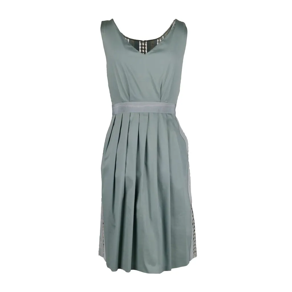 Moschino Cheap and Chic Jacquard and Lace Dress - '00s Red Canvas Good - Inside View