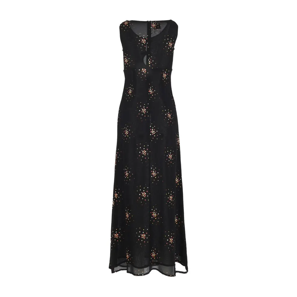 Moschino Cheap and Chic Printed Maxi Dress - '00s Red Good - Back View