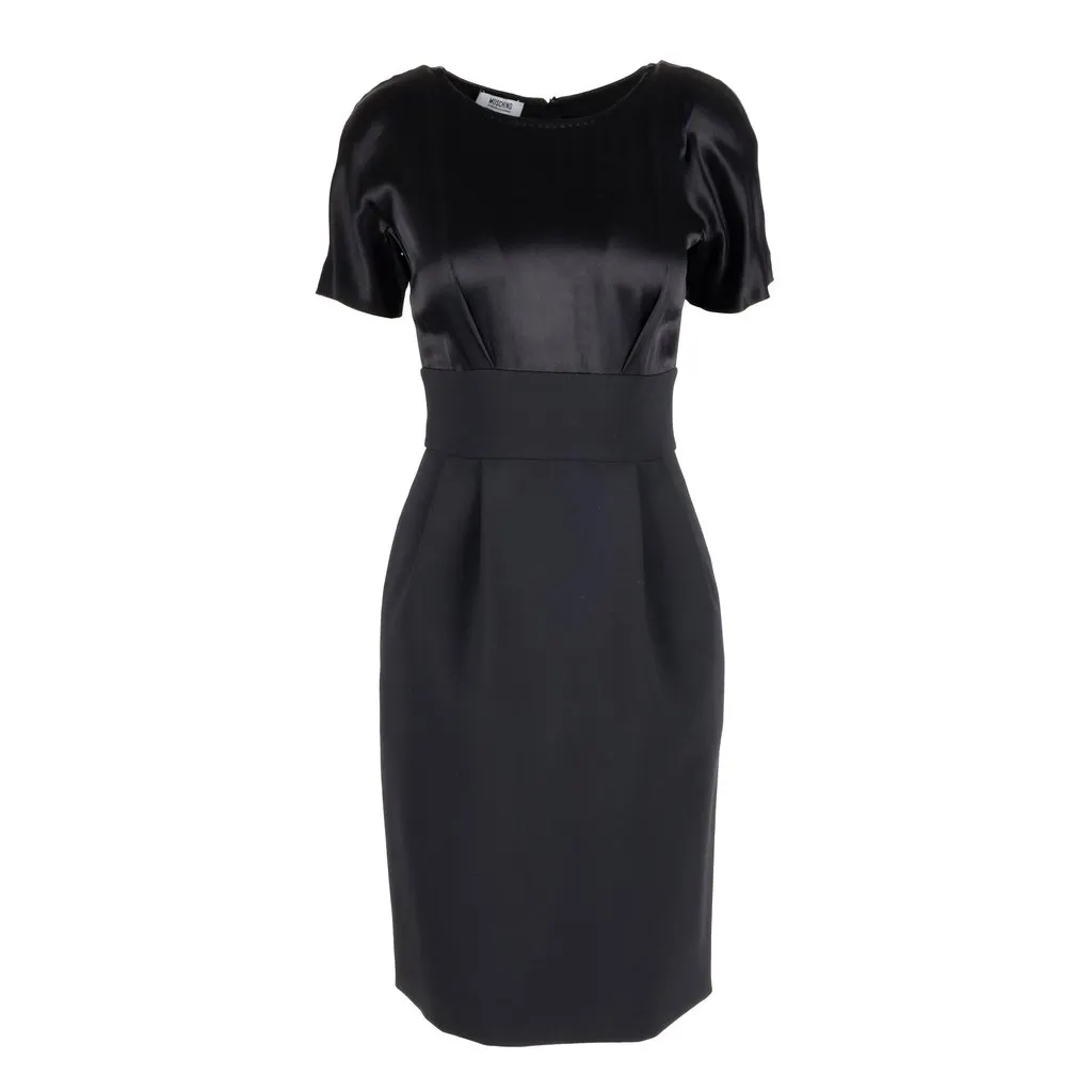 Moschino Cheap and Chic Sheath Dress - '00s Red Wool Good - Front View