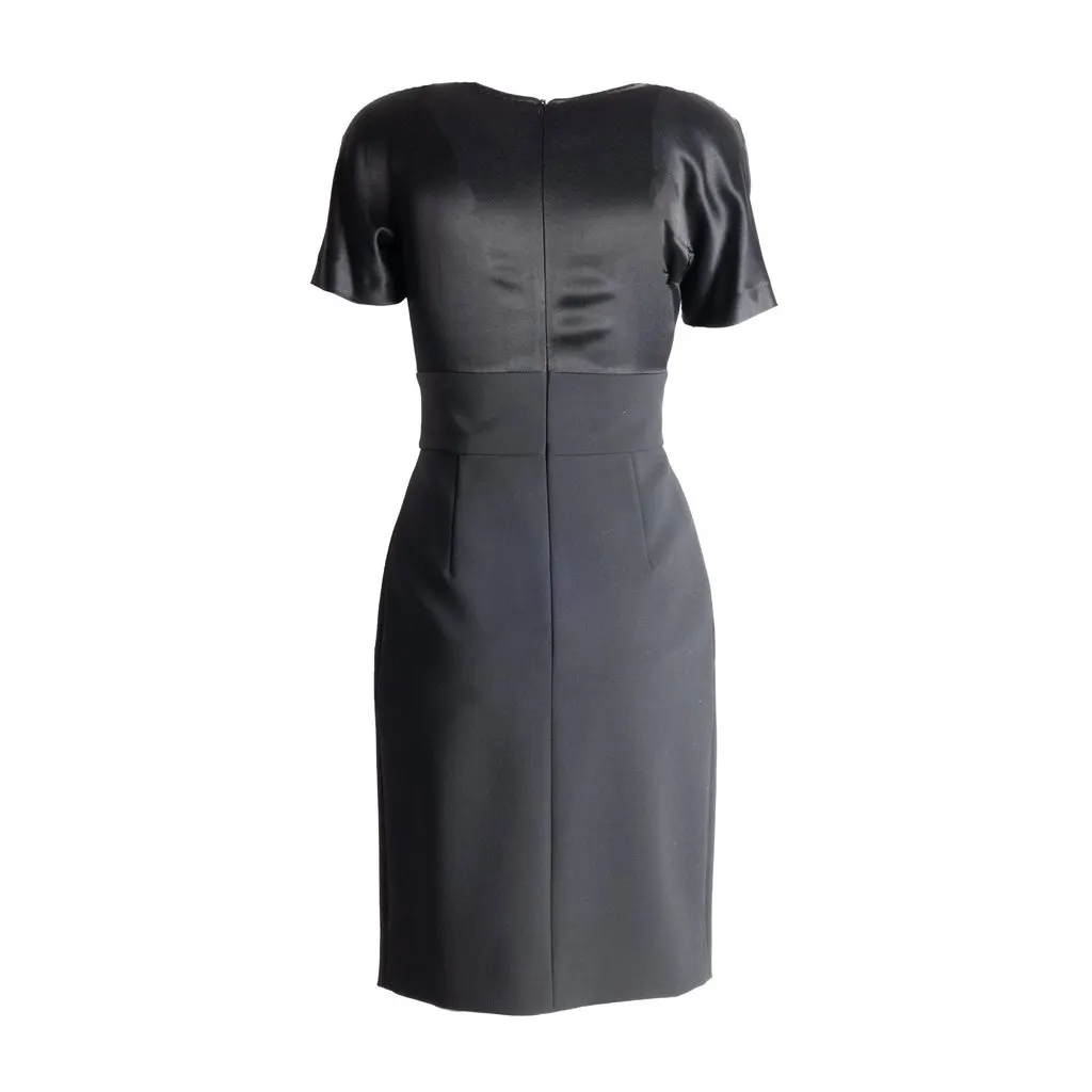 Moschino Cheap and Chic Sheath Dress - '00s Red Wool Good - Inside View
