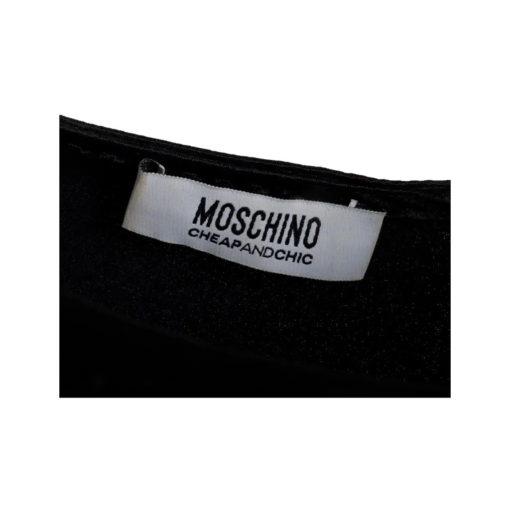 Moschino Cheap and Chic Sheath Dress - '00s Red Wool Good - Model View