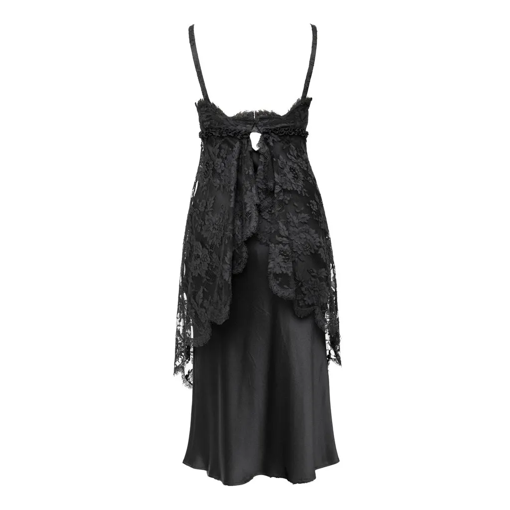 Moschino Scalloped Lace Dress - '10s Red Lace Good - Back View