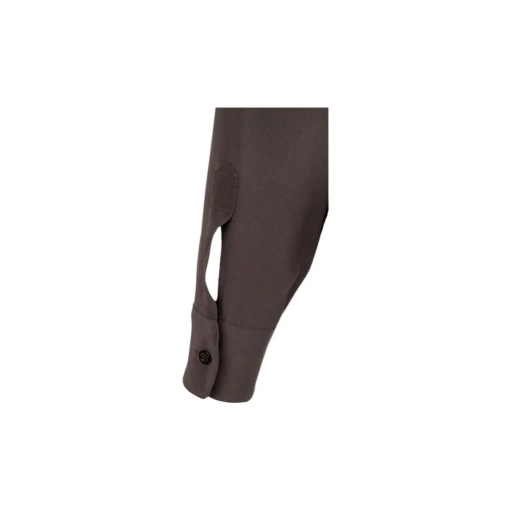 Moschino Cheap and Chic Silk Shirt - '10s Brown Silk Good - Box View