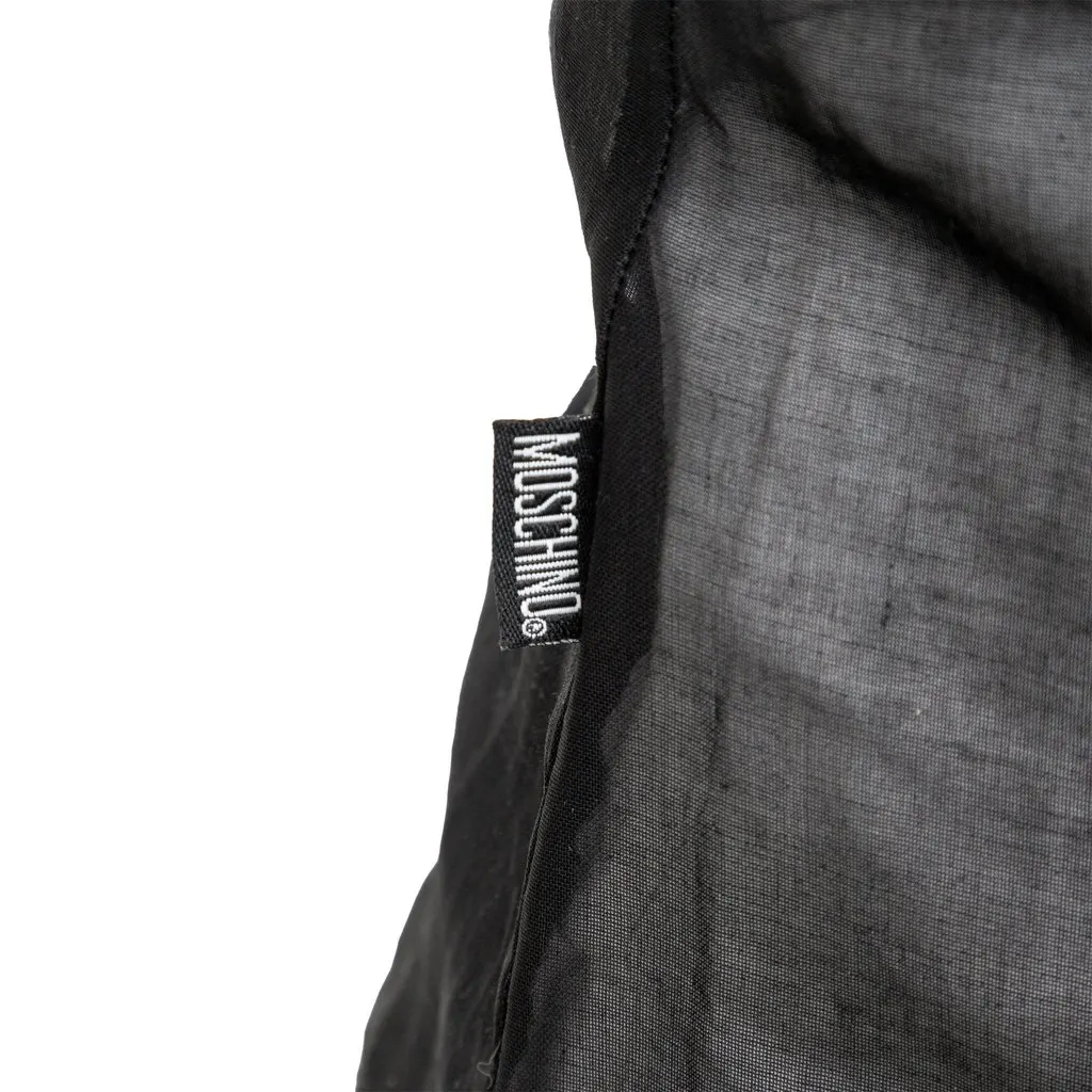 Moschino Jeans Sheer Cotton Shirt - '10s Black Cotton Good - Box View