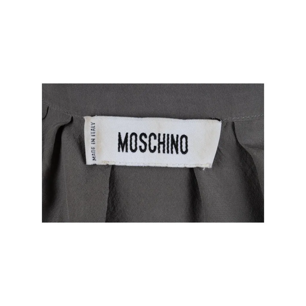 Moschino Silk Top - '10s Grey Silk Good - Box View