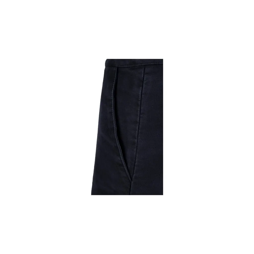 Balenciaga Cotton Twill Short Skirt - '10s Navy Cotton Good - Model View