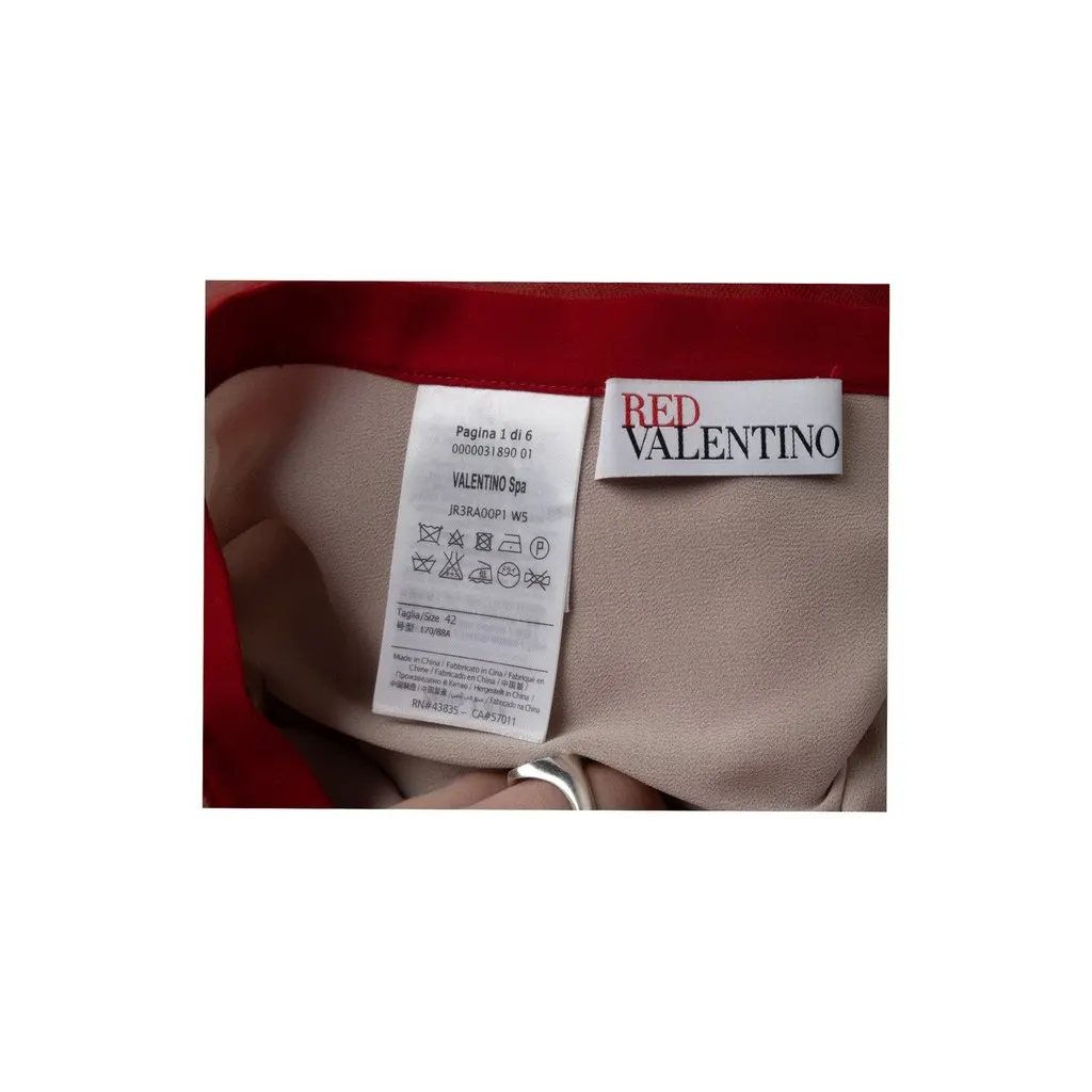 Valentino Red Valentino Ombre Tulle A-line Skirt - '10s Red Good - Model View