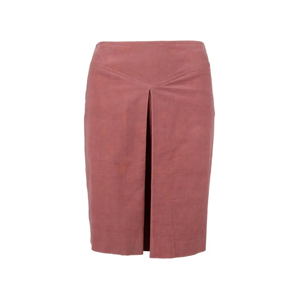 Moschino Cheap and Chic Cord Twill Mini Skirt - '10s MultiColor Cotton Good - Front View