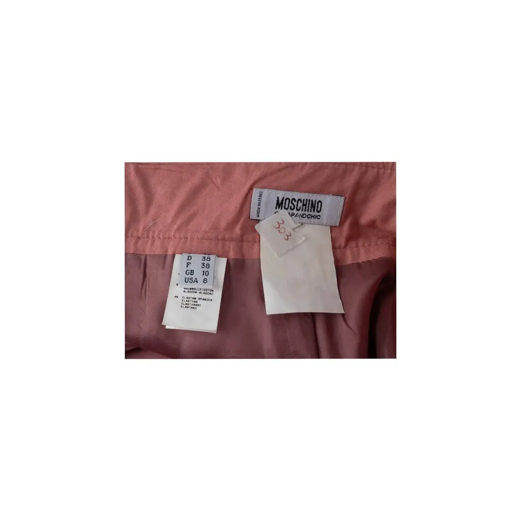 Moschino Cheap and Chic Cord Twill Mini Skirt - '10s MultiColor Cotton Good - Inside View