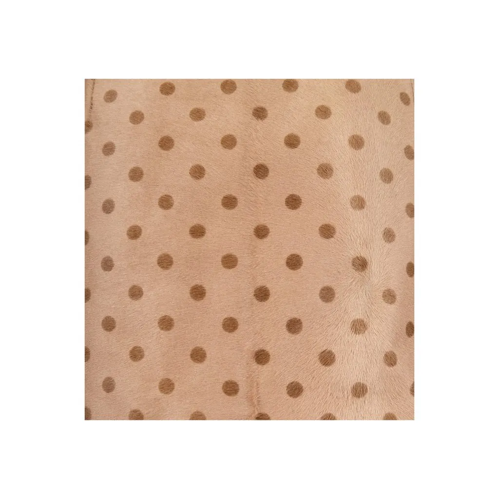 Moschino Cheap and Chic Polka Printed Skirt - '10s Red Leather Good - Model View