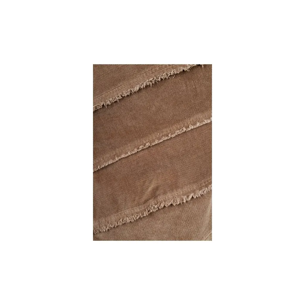 Moschino Jeans Cord Twill Skirt - '10s Brown Cotton Good - Inside View