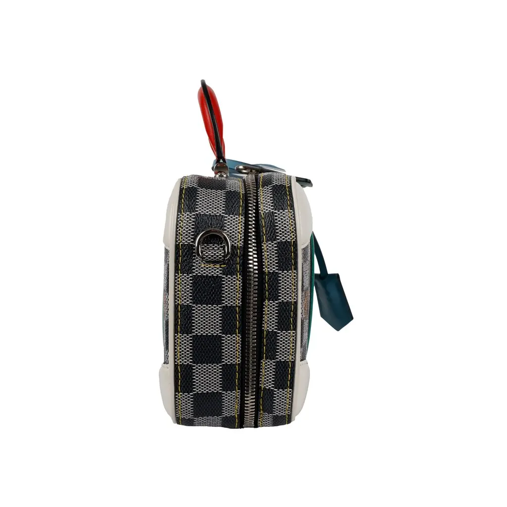 Louis Vuitton Luggage Damier BB Handbag - '10s Black Leather Good - Model View