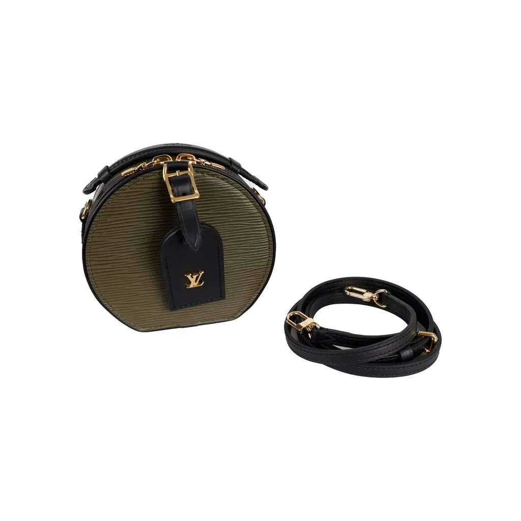 Louis Vuitton Mini Boite Chapeau - '10s Black Leather Good - Model View