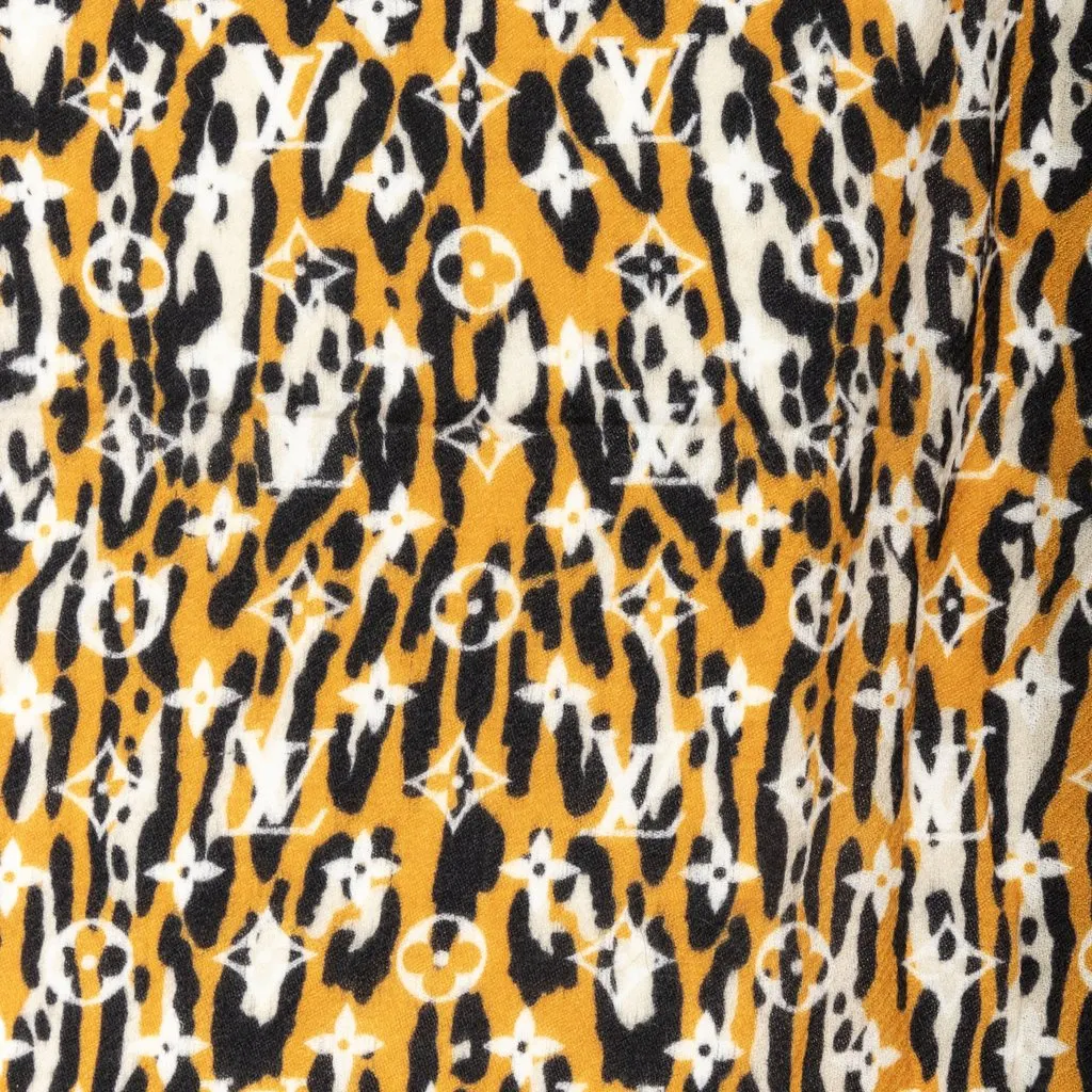 Louis Vuitton Monogram Jungle Print Scarf - '10s MultiColor Wool Good - Box View