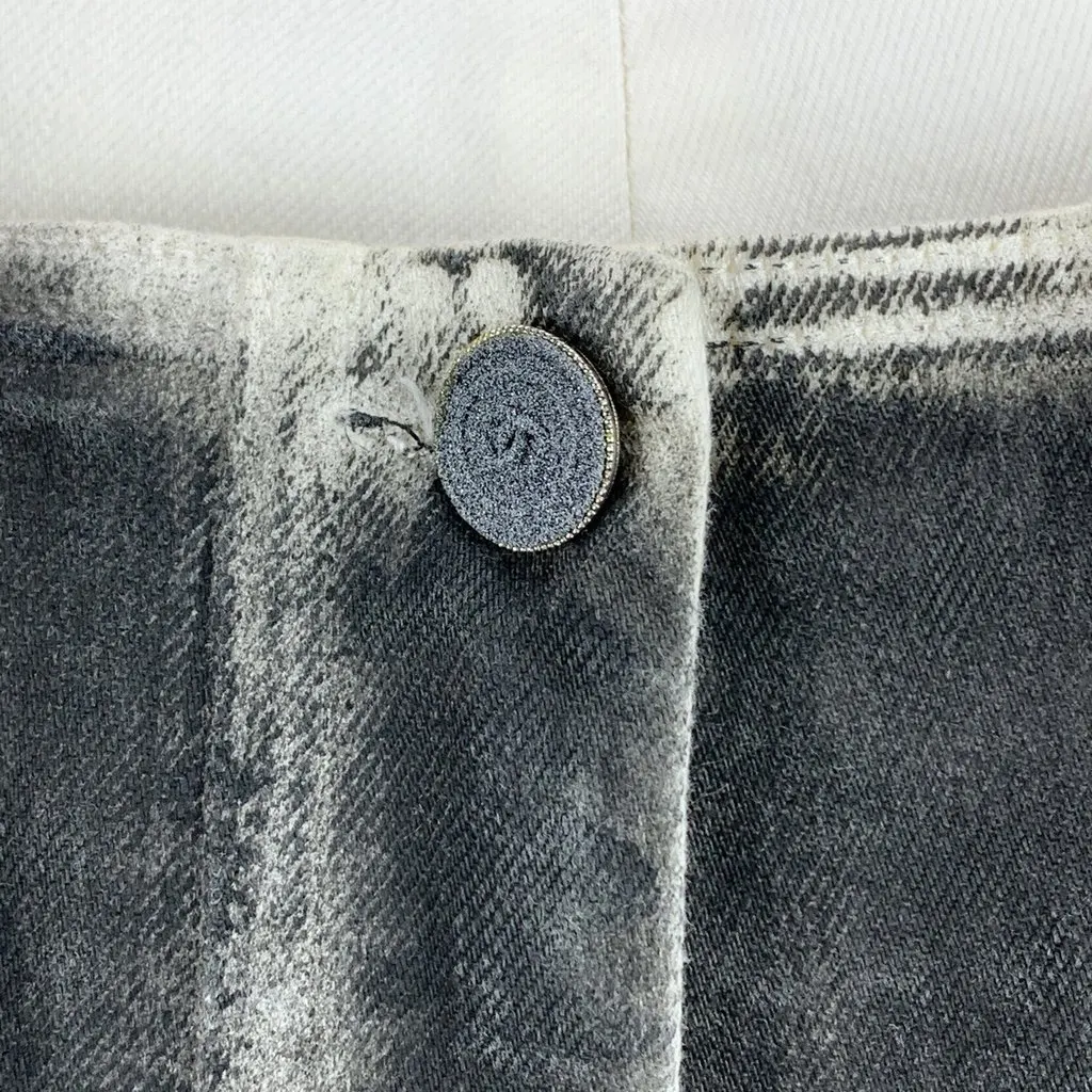 Chanel Trousers Grey Denim Good - Inside View