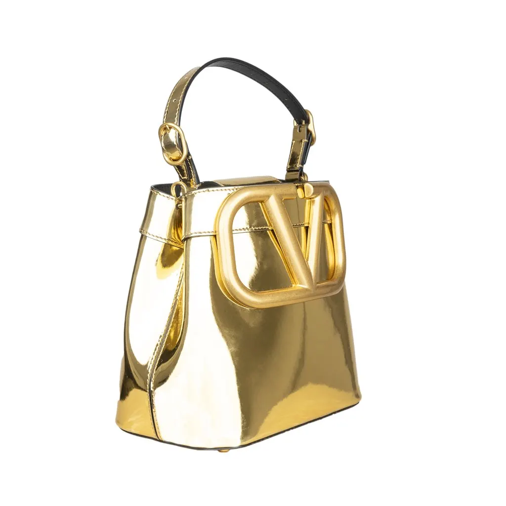 Valentino Supervee Logo Tote Bag - '20s Red Leather Good - Back View